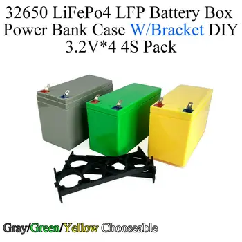 

32650 Lifepo4 Battery Storage Box with 1x4 Bracket for 3.2V 6.4V 9.4V 12.8V Uninterrupted Power Supply Fixed Shell Cover