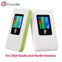 TIANJIE 3g/4G LTE США разблокированный wifi роутер цветной экран Мобильный Wi-Fi точка доступа маршрутизатор с sim-картой слот для Южной/Северной Америки