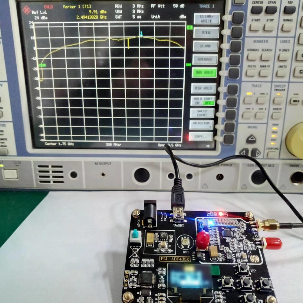 Источник сигнала синтезатор частоты ADF4351 макетная плата модуль генератора
