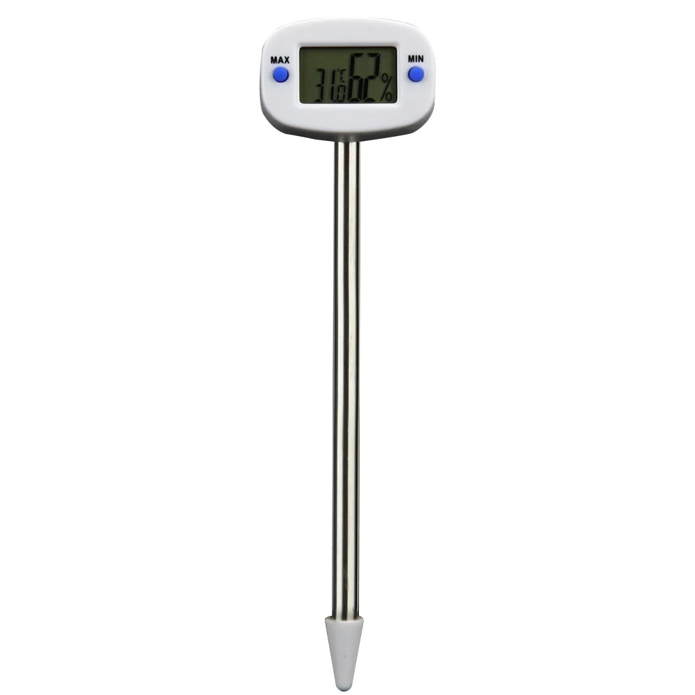 Temperature Tools Digital Thermometer LCD Plant Lawn Meter Monitor Measure Soil Tester Garden Humidity