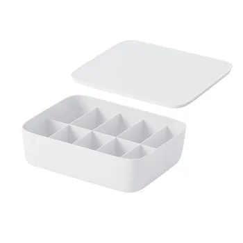 

With Lid Underwear Storage Box Wardrobe Multifunctional Fixed Partition Drawer Divider Space Saving Ties Stackable Bra Socks