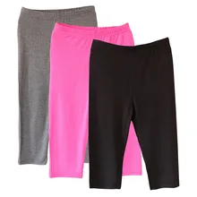 SFIT 3 шт. Женские Модальные дышащие спортивные шорты укороченные брюки Леггинсы женские тонкие однотонные леггинсы эластичные короткие брюки