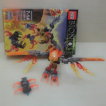 

Biochemical Warrior Bionicle Ikir Creature Of Fire Bricks Toy Building Blocks Compatible With Lepining 71303 Christmas Gifts