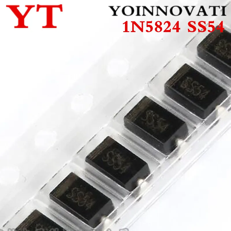100 шт./лот 1N5824 SS54 SMB 5A 40V DO-214AA IC новый оригинальный | Электронные компоненты и