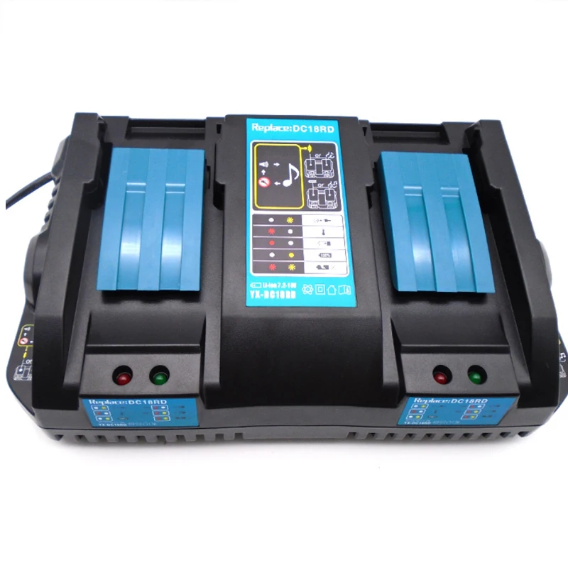 

NEW 18V DC18RD 4.5A Double power tool battery charger for Makita BL1830, BL1835, LXT400