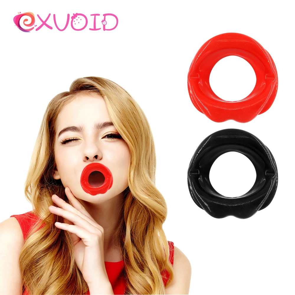 EXVOID открытый рот кляп секс-игрушки для пар БДСМ бондаж затычка Губы Форма