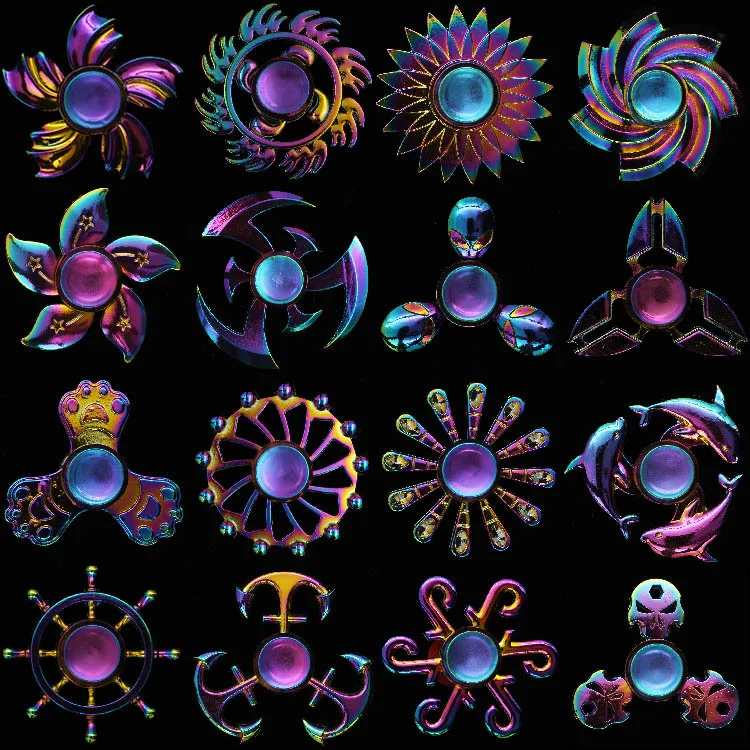 New Fidget Spinner EDC Hand Spinners Autism ADHD Kids Christmas Gifts Metal Finger Toys Spinners interesting anti pressure toys (4)