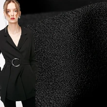 Pearlsilk 56momme черная камвольная шелковая ткань шелк тутового шелкопряда материалы осенние женские брюки платье швейная ткань