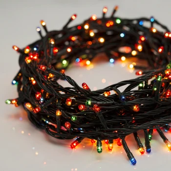 

Garland "Thread" 9 m, IP20, dark thread, 240 lamps, multi glow, 8 modes, 220 V