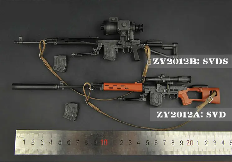 

1/6 миниатюрных солдат, снайперский SVD / SVDS не может быть запущен