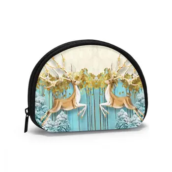 

Women's Wallet Short Women Coin Purse Wallets For Woman Card Holder Small Ladies Wallet Female Blue Fabulous Trees