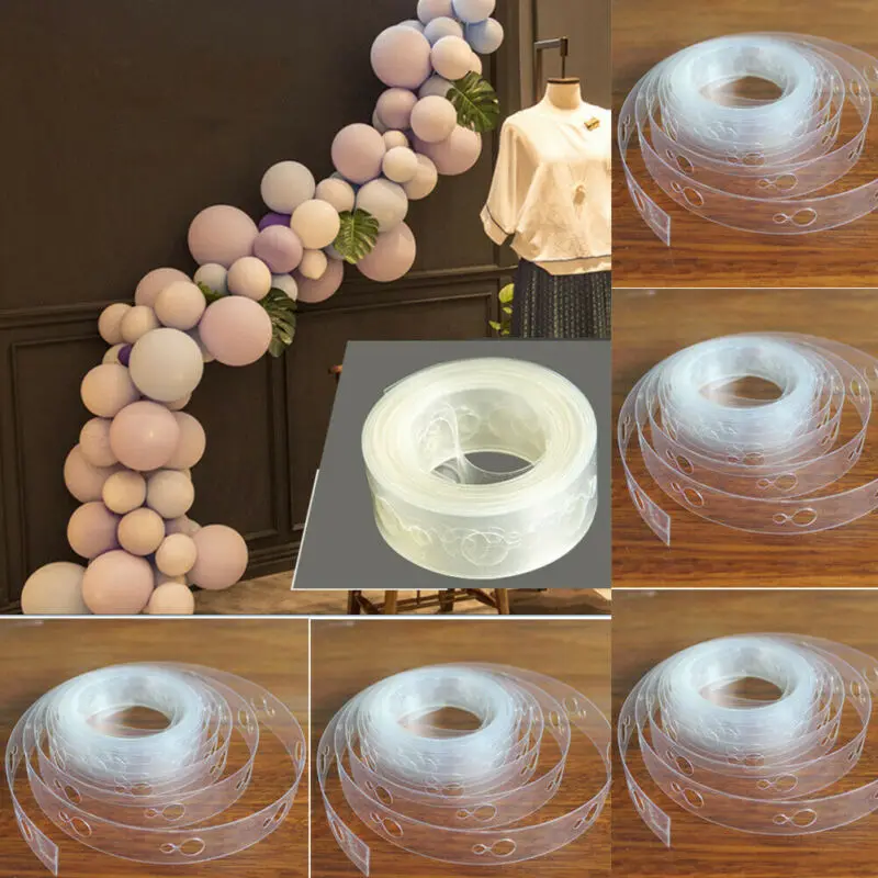 

New Macaron Latex Birthday Wedding Party Decora Balloon Arch Kit Balloon Chain Package Balloon Decorating Strip Connect Chain