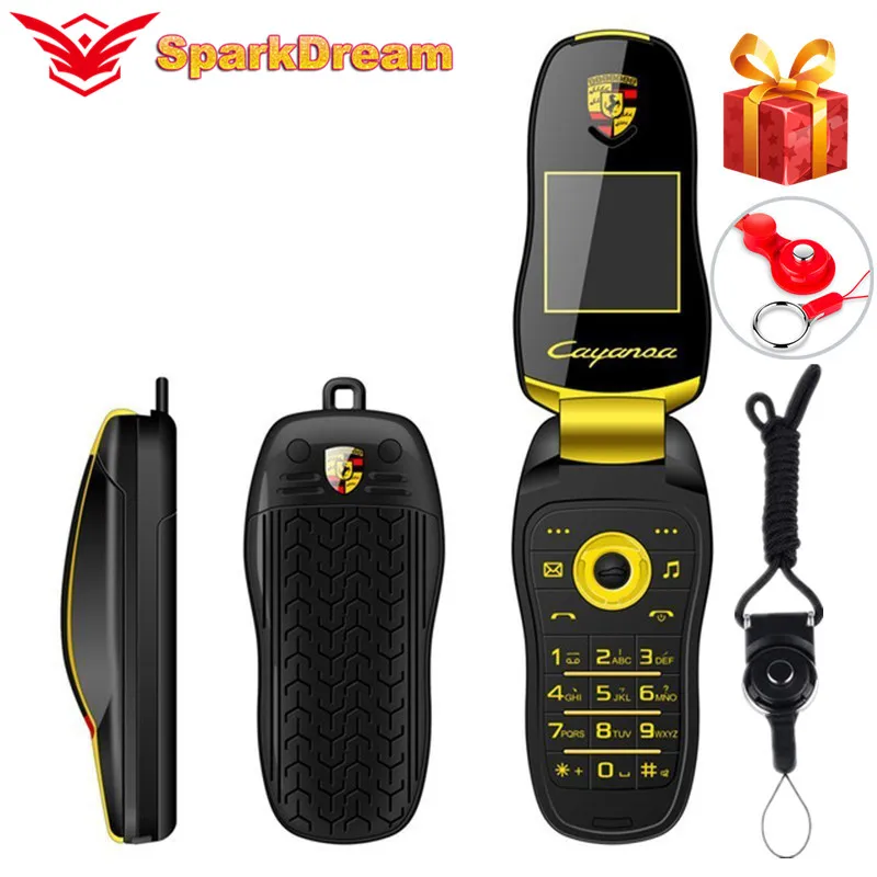 

Newmind F15 Plus Flip Phone Mini Car Key Student Dual Sim Camera MP3 Model Shape Children Toy 1.44 Inch Mobile Phone