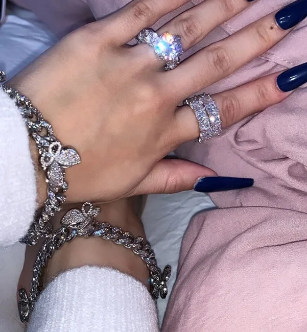Ледяной bling cz кубический цирконий женские украшения 2020 хип хоп Рок Майами
