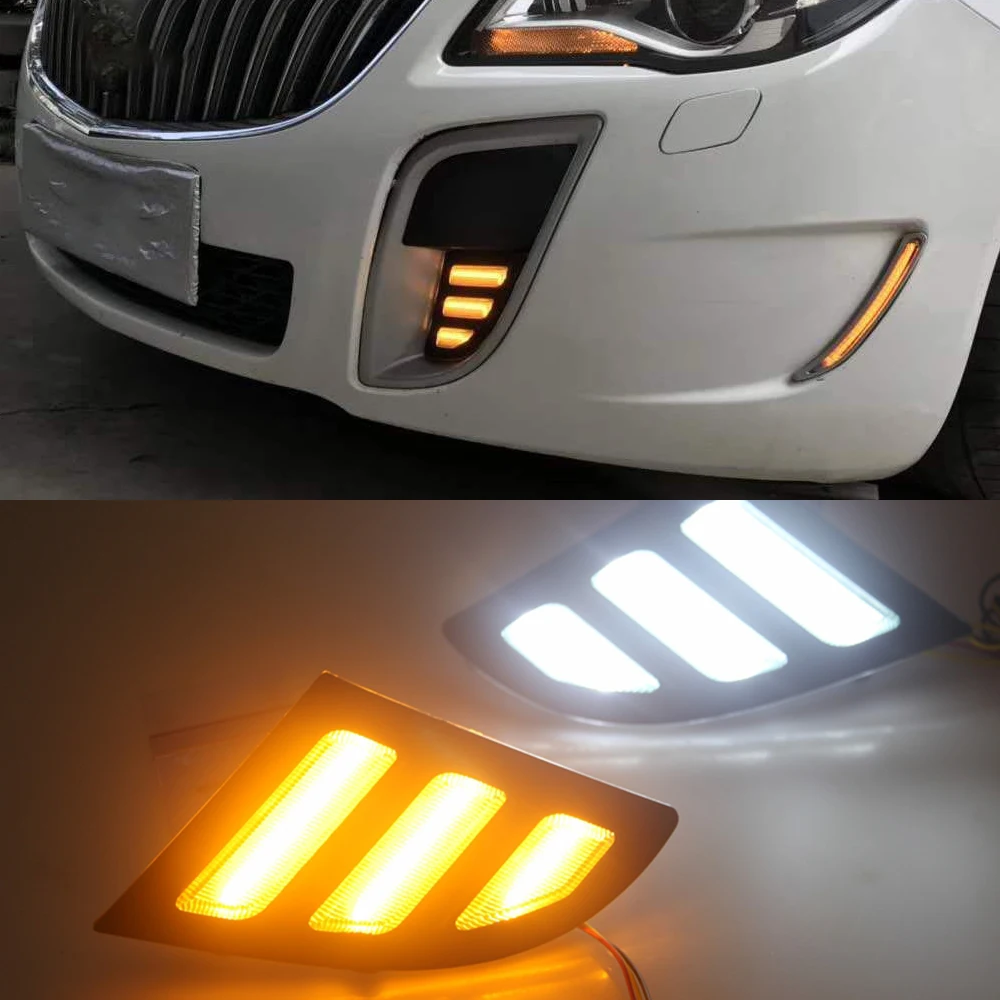 CSCSNL 1 пара светодиодный Габаритные огни противотуманной фары ABS DRL для Buick Regal GS Opel