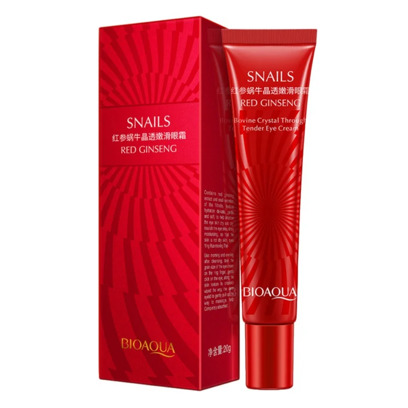 

Red Ginseng Snail Eye Cream Remove Dark Circles Anti-aging Moisturizer Repair Eye Problem Beautiful Eye Care Wonder Secret