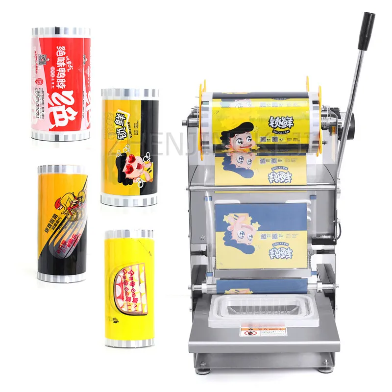 

Lunch Box Sealer Tools Package Fresh Fast Food Box 220V/800W Sealing Machine Semi-automatic Electric Takeaway Box Seal Equipment