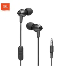 JBL C200SI 3,5 мм проводные наушники с микрофоном Fone De Ouvido наушники JBL наушники, регулятор баса, он-лайн Управление наушники гарнитуры
