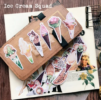 

15Pcs/Lot Cartoon Ice Cream Sticker DIY Craft Scrapbooking Album Junk Journal Planner Decorative Stickers