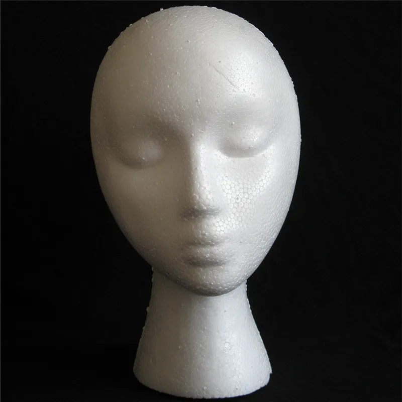 Female Mannequins Foam Mannequin Head Display Stand For Wig Glasses Hat