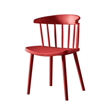 

Simple chair stool backrest home dining chair plastic net red desk horn chair nordic lazy talk leisure chair