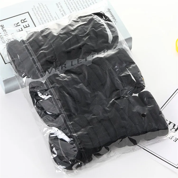 SY001-black 36 шт./пакет) модные детские аксессуары для волос для детей милые одноцветные джинсы резинки для волос для девочек Классические широкие боковые эластичные резинки для волос - Цвет: SY001-black