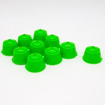 

10PCS Mix Coffee Filter 20ml Reusable Refillable Coffee Capsule Filters For Dolce gusto With Spoon Brush Kitchen Accessories