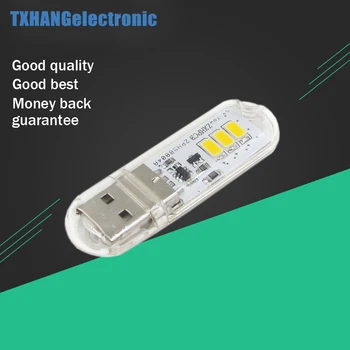 

Portable Mini Bright 3 LED Night Light USB Lamp for PC Laptop Reading SMD diy electronics
