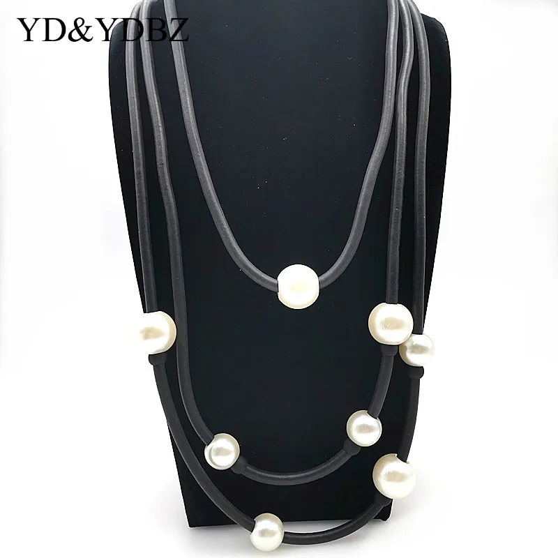Womens Necklaces Pearls Chains Fashion Women Necklace Rubber Rubber