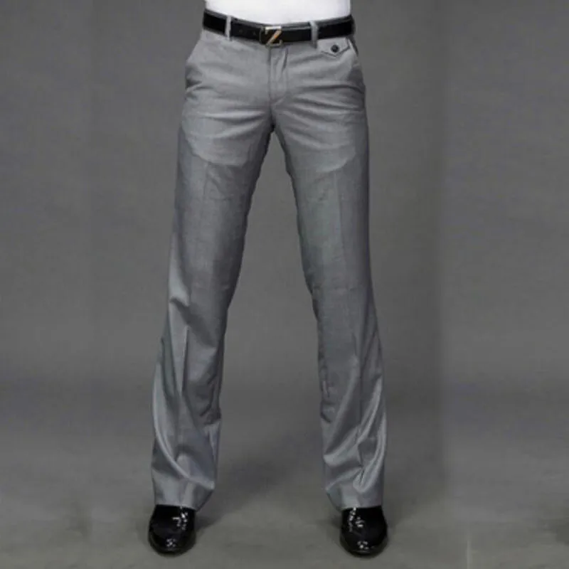 Micro Bell pants Men's Korean version of the Slim Business Casual Thin trousers Spring and summer Wide-leg pants More Size 28-37