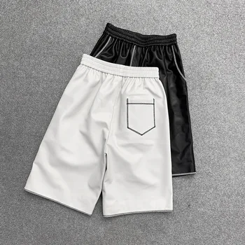 

factory new arrival 2020 real sheepskin leather pants,women casual genuine leather shorts retail and wholesale