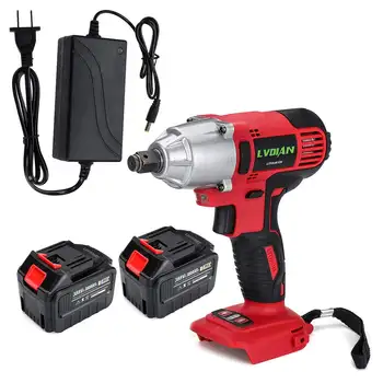 Best 38800mAh 2-Battery Electric Wrench Cordless 1/2