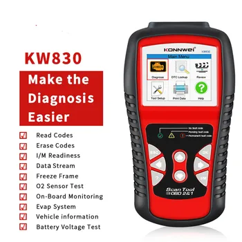 

Multi-language OBD2 Automotive Scanner Car Diagnosis Auto Fault Error Code Reader ODB2 Car Diagnostic Scanner For KONNWEI KW830