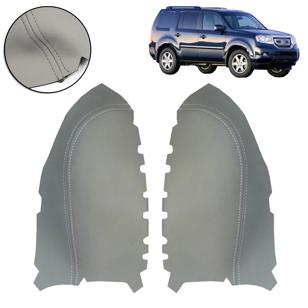 2* передняя дверь панели подлокотник крышка из микрофибры кожа для Honda Pilot 2009-2013