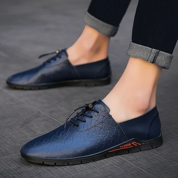 

2019 Summer New Vintage Men Casual Shoes Men Business Formal Weave Carved Oxfords Wedding Dress Shoes Breathable *225