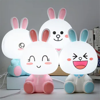 Billige Kaninchen Nachtlicht Led-leuchten FĂŒr Schlafzimmer Pokemon Lampe Frau Schlafzimmer Dekoration Augenschutz Nacht Lampe Weihnachten Geschenk