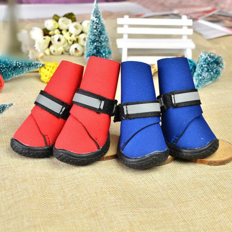

4Pcs/Set Waterproof Winter Pet Dog Shoes 7 SIZE Dog's Boots Cotton Non Slip XS XL For ChiHuaHua Puppy Shoes