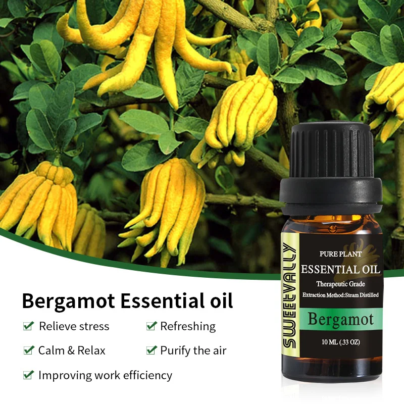 Эфирные масла Bergamot эфирные для органического массажа тела ароматизатор