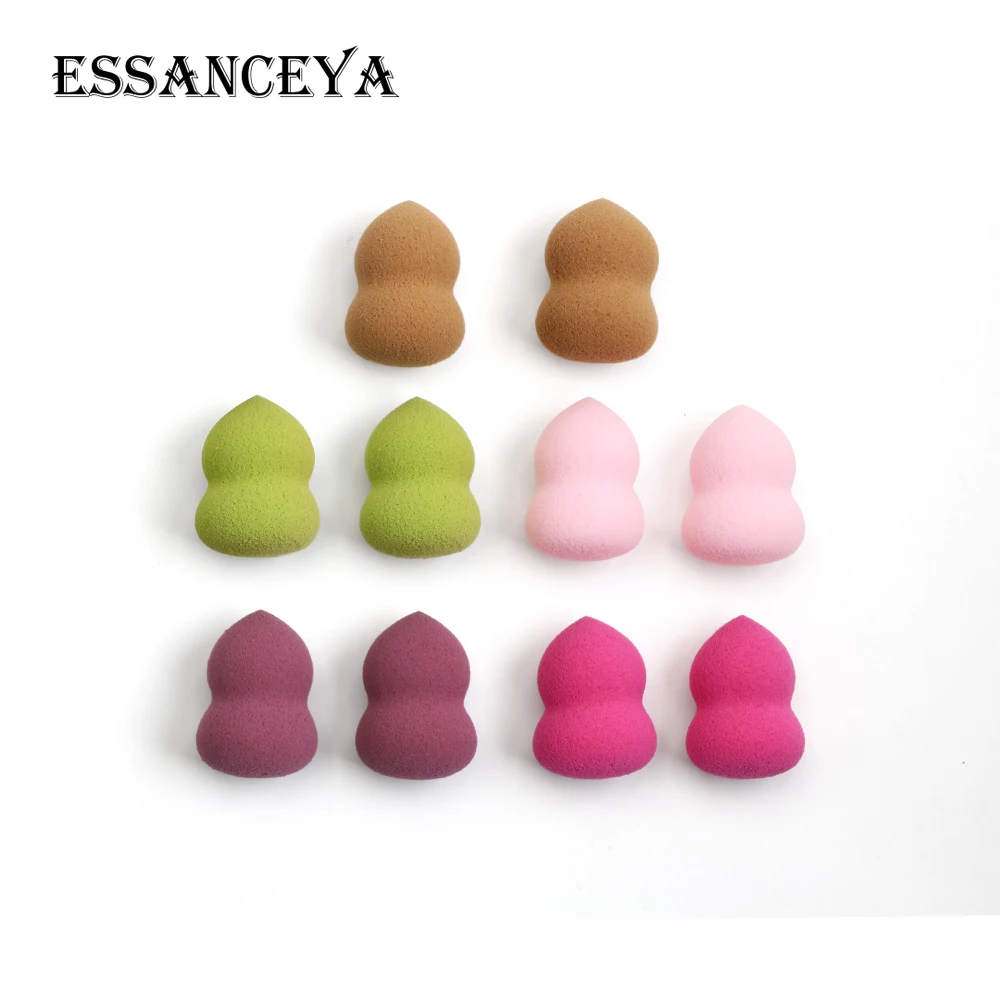 10pcs-gourd ESSANCEYA 10/20/30 шт профессиональный макияж губчатый мини-косметический спонж для тонального крема крем Мягкий спонж Make Up Инструменты оптом - Цвет: 10pcs-gourd