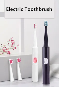

1 PC Electric Toothbrush Sonic Wave Healthy Teeth Whitening Cleaning Head Replaceable High Quality Brush Portable Home Travel
