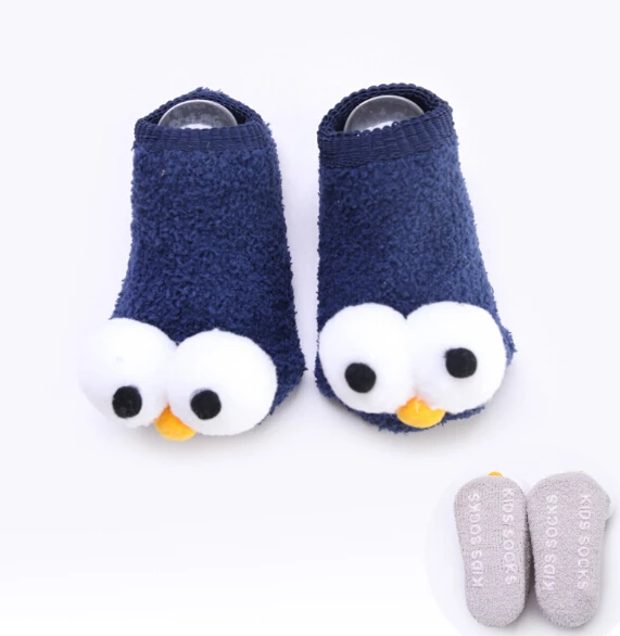 Brand New Cute Newborn Infant Kids Baby Girls Boys Socks Big Eyes 6 Colors Cartoon Cotton Winter Warm Socks Outfit 0-3Y - Цвет: C