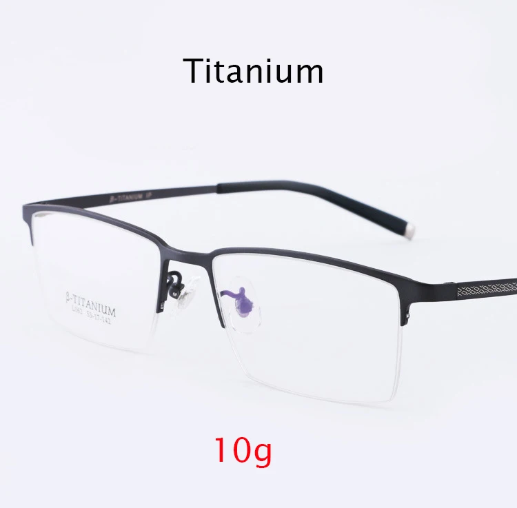 B-titanium оправа для мужских очков ультралегкий квадрат от близорукости, по рецепту очки мужские металлические полуотвертки