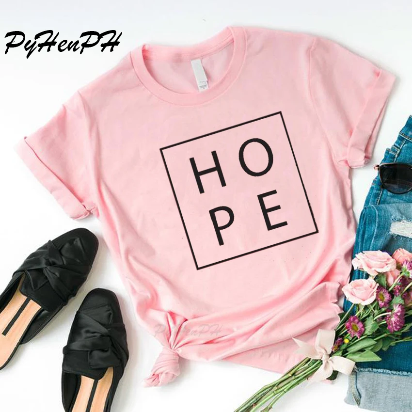 Harajuku Hope футболка с буквенным принтом женская надписью Faith Love для христиананина