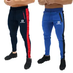 Новый бренд Salonon, спортивные мужские штаны для бега, спортивные штаны, высококачественная одежда для бодибилдинга