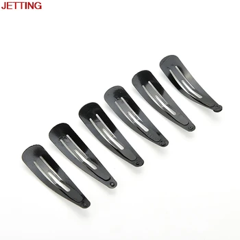 

100PCS Black Hair Snap Clips Invisible Hair Styling Tools Female 5CM Metal Hairpins Headwear Hair Clips For Women Girls