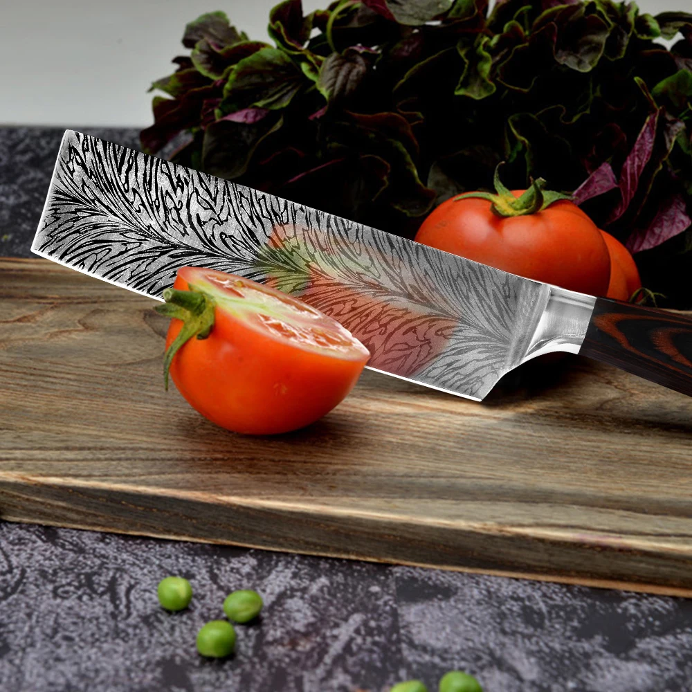 千羽纹情景图菜刀