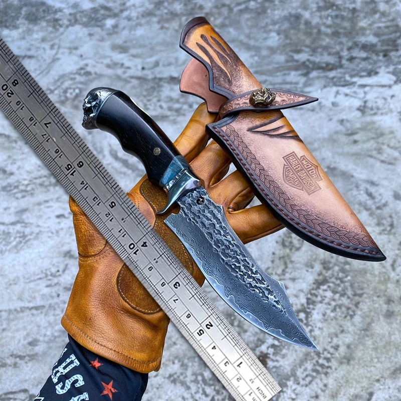 damascus Steel Tactical Knife Sheath Fixed Blade Hunting AliExpress