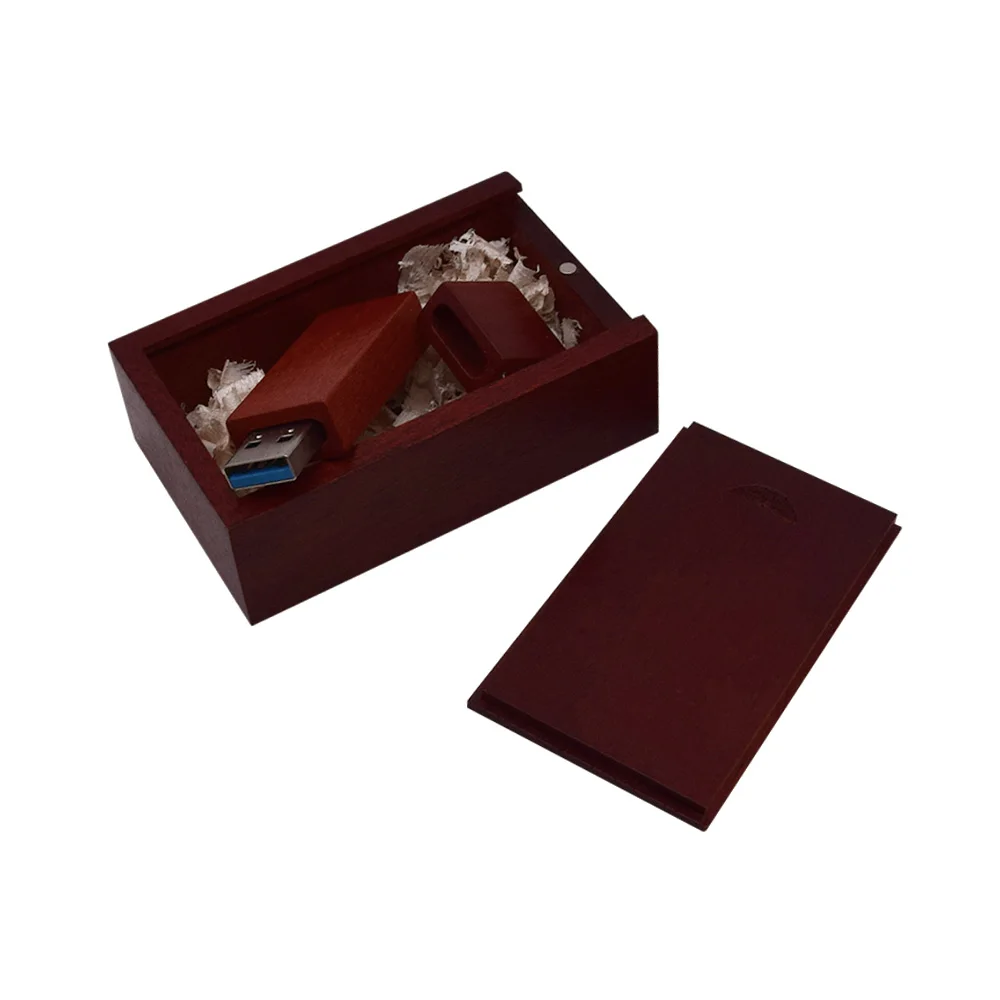 Usb флэш-накопитель только коробка 30 шт 2,0 долл. США/шт. общая плата 60USD - Цвет: Rose wood withbox3.0