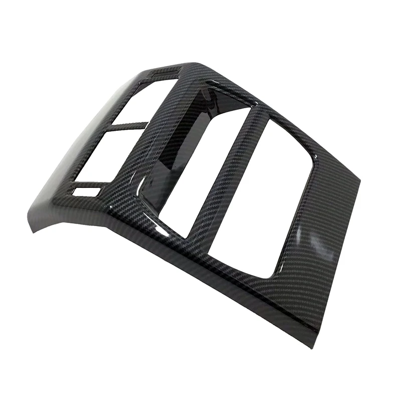 

For Jaguar E-Pace 2017 2018 Carbon Fiber Look /Chrome Outlet Armrest Box Cover Frame Trim Auto Interior Styling