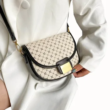 

Geometric Pattern Shoulder Bag 2020 Women Luxury Designer Crossbody Bags Female Shopper Purses And Handbags Ladie Fashion Tote